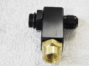 Enderle style AN8-8 Bulkhead Hi-Speed and Check Valve Tee Fitting with Jet ( pill holder)